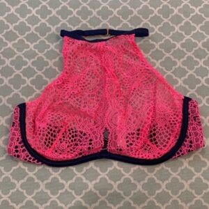 Victoria’s Secret Very Sexy Crochet Lace High Neck Unlined 34B NWT